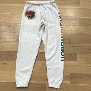 Aviator Nation Vail Sweatpants- White S